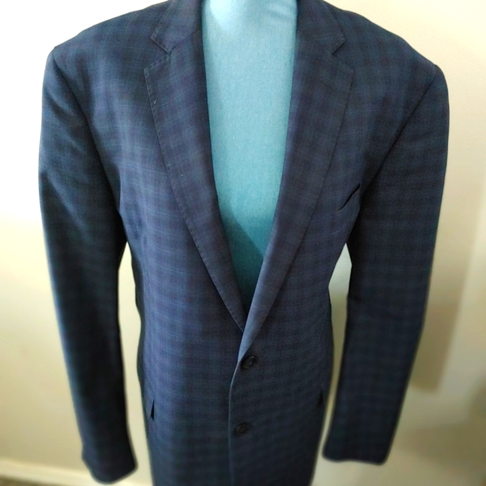 Men's plaid suit jacket